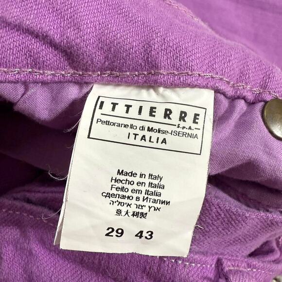 Just Cavalli by Roberto‎ Cavalli Purple Straight Leg Jeans Sz 29 Vintage Y2K - Picture 6 of 8
